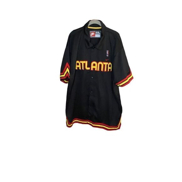 Nike men’s VTG throwback 74 rewind Atlanta Hawks shooting warm-up shirt XXL - Picture 1 of 6